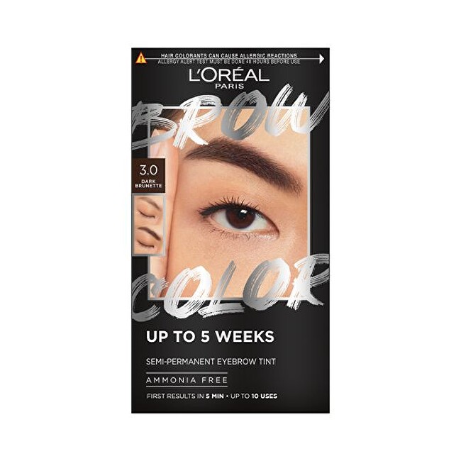 LOral Brow Color Tinta semipermanente per sopracciglia 1 pz donna 30 Dark Brunette