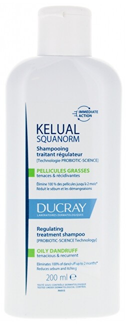 Ducray Kelual Squanorm Regulating Treatment Shampoo - Shampoo for oily dandruff donna 200ml