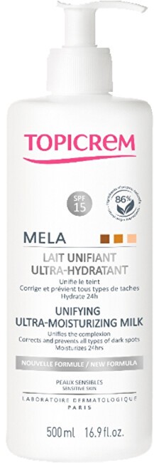 Topicrem MELA ULTRAmoisturizing unitnifying body milk SPF15 200ml unisex