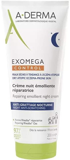 Crema notte emolliente viso A-Derma Exomega Control 200ml