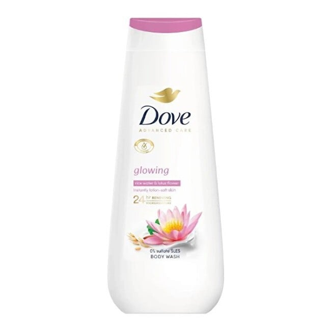 Dove Glowing Advanced Care Shower Gel - Shower gel with rice water and lotus scent donna 400ml