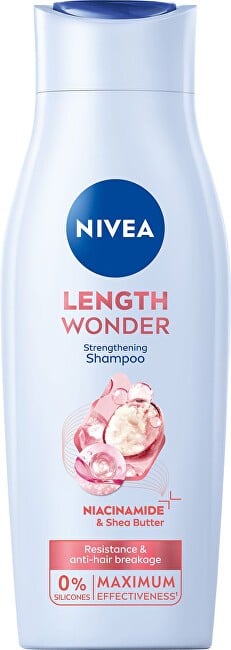 Nivea Length Wonder Strengthening Shampoo - Shampoo rinforzante con burro di karité 400ml donna
