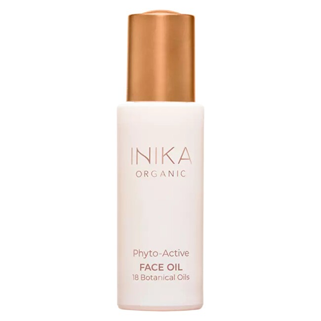 Inika Organic Phyto-Active Face Oil - Olio viso con piante uccelli 30ml donna