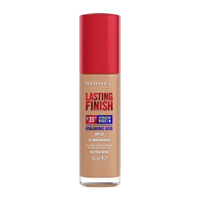 Rimmel London LASTING FINISH hydration boost SPF20 203True Beige 30ml donna