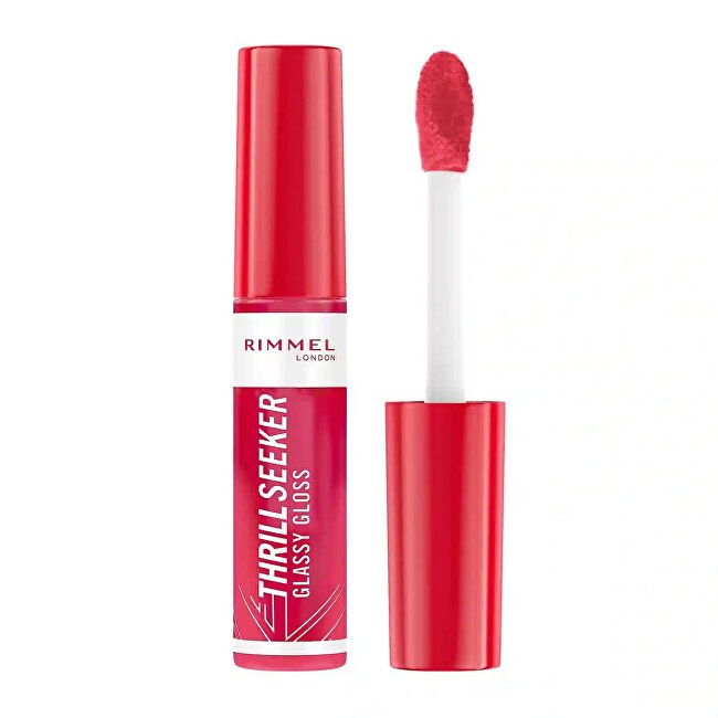 Rimmel Thrill Seeker Glassy Gloss Lucidalabbra idratante 11 ml donna 150 Pink Candy