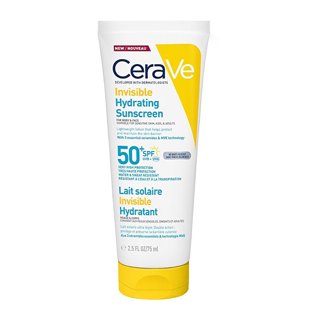 CeraVe Crema solare idratante invisibile SPF 50+ - Opalovac cream 177ml donna