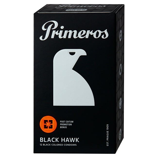 Primeros Preservativi Black Hawk - Confezione da 12 pezzi uomo
