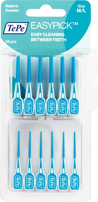 TEPE EasyPick Spazzolinistuzzicadenti interdentali con custodia ML Blu 36pz
