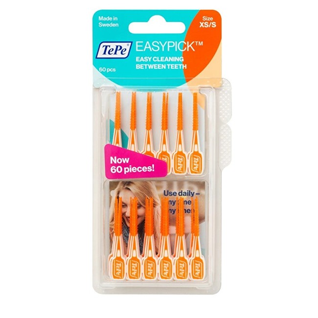 TEPE EasyPick Spazzolinistuzzicadenti interdentali con custodia XSS Arancione 36pz