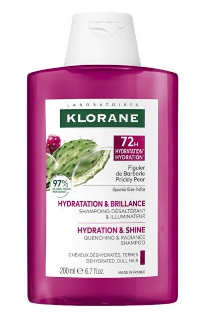 Shampoo Klorane 72H Idratazione e Lucentezza - shampoo al fico d'India 400ml donna