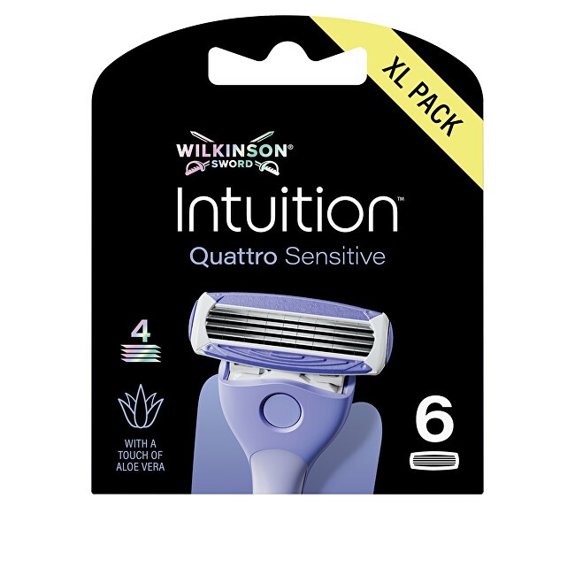 Wilkinson Lame di ricambio Sword Intuition Quattro Sensitive per donna, 6 pezzi.