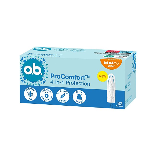o.b. Tamponi ProComfort Super - Confezione da 32 pezzi donna