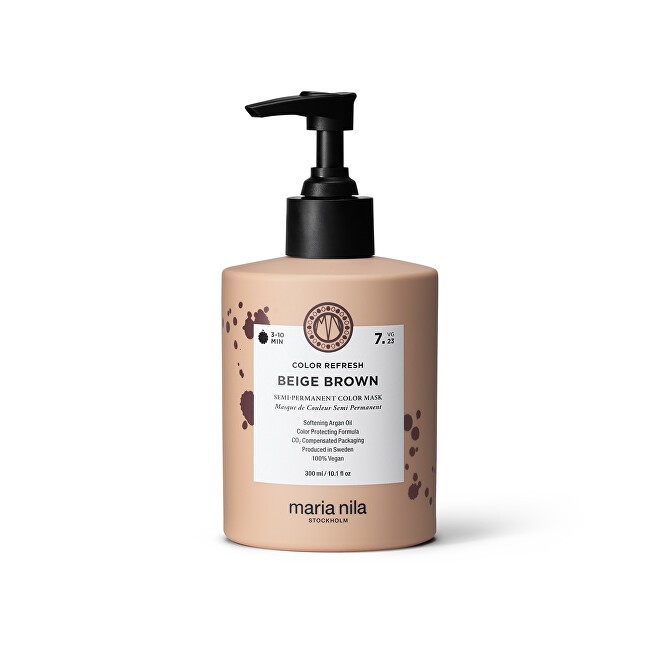 Maria Nila Maschera tonificante Color Refresh Beige Marrone 7.23 300ml donna