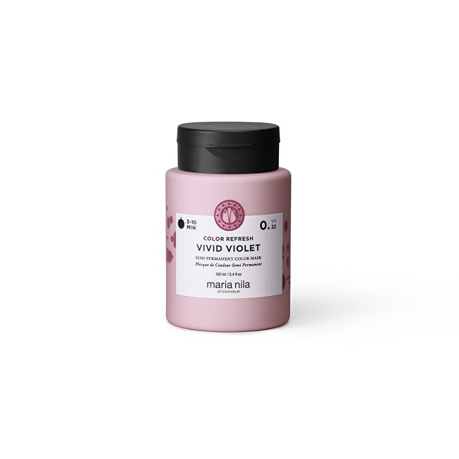 Maria Nila Vivid Violet Color Refresh Mask - Maschera nutriente delicata senza pigmenti coloranti permanenti 100ml donna