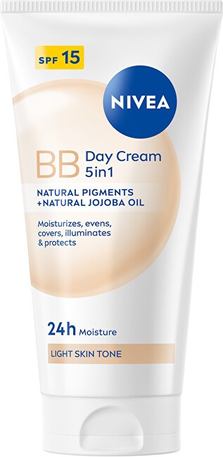 Nivea BB Cream SPF 10 Crema Idratante 5 in 1 - Crema Idratante Bellezza 5 in 1 50ml donna Pelle Chiara