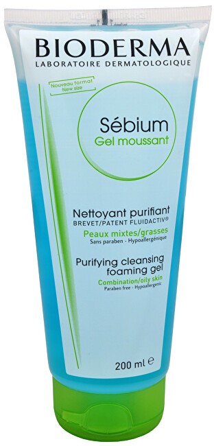 Bioderma SEBIUM gel moussant nettoyant purifiant 200ml unisex