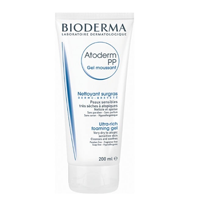 Bioderma Atoderm PP Ultra Rich Foaming Gel Cleansing Gel for Dry Skin donna 500ml