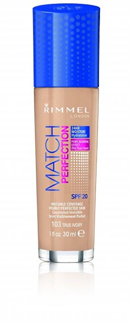 Rimmel MAKE UP MATCH PERFECTION SPF 25 Trucco SPF 30ml 010 Porcellana chiara Donna