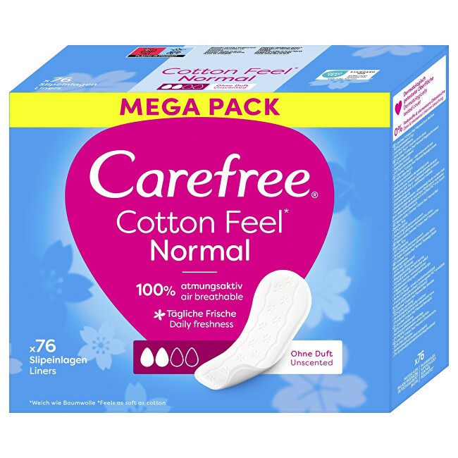 Fodere in cotone Carefree con estratto di cotone 76 pezzi donna