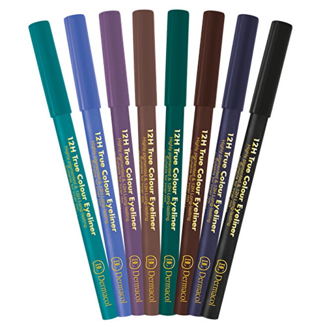 Dermacol Eyeliner True Color 12H 2g - Tonalità: 6 Marrone scuro donna