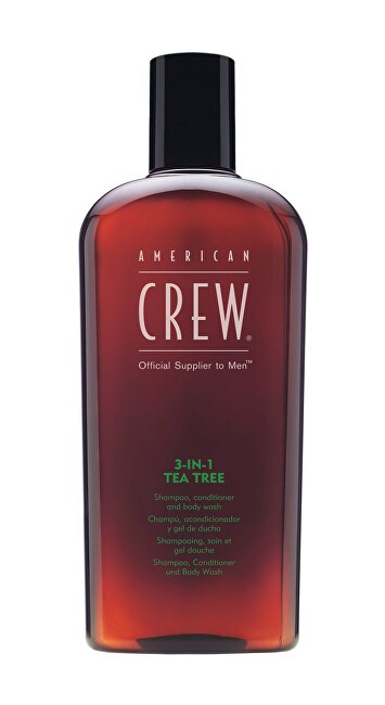 American Crew Shampoo, Conditioner & Body Wash - Shampoo with tea tree 3in1 uomo 1000ml