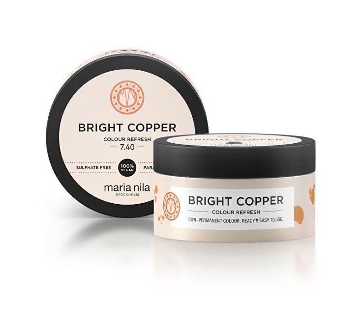 Maria Nila Bright Copper Colour Refresh Mask Gentle nourishing mask without permanent color pigments donna 300ml