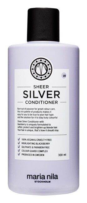 Maria Nila Sheer Silver Conditioner Moisturizing conditioner neutralizing yellow tones of hair donna 300ml