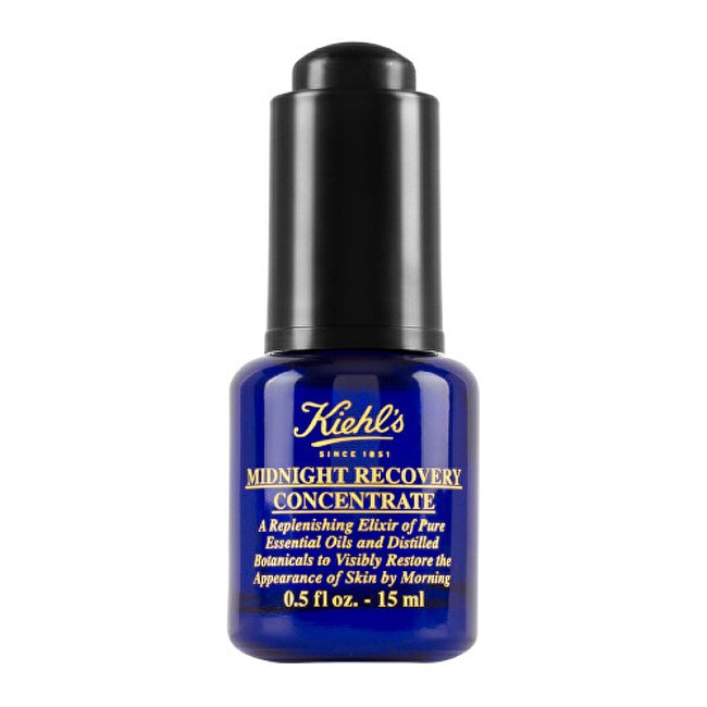 Kiehls Midnight Recovery Concentrate Night Regenerating Oil Serum For Fresh Skin Look donna 30ml