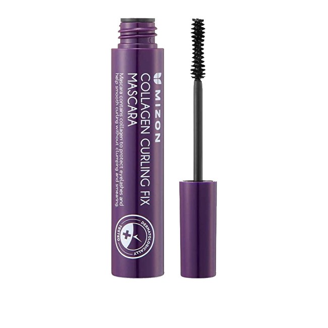 Mizon Collagen Curling Fix Mascara Waterproof mascara for eyelash extensions and curling 6 ml Black donna
