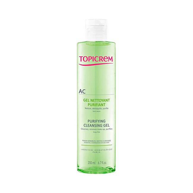 Topicrem AC Gel Detergente Purificante Pelle grassa e sensibile Gel Detergente 400ml Donna