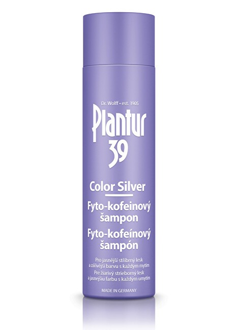 Plantur 39 Color Silver Shampoo Shampoo alla fitocaffeina neutralizzante i toni gialli 250ml Donna