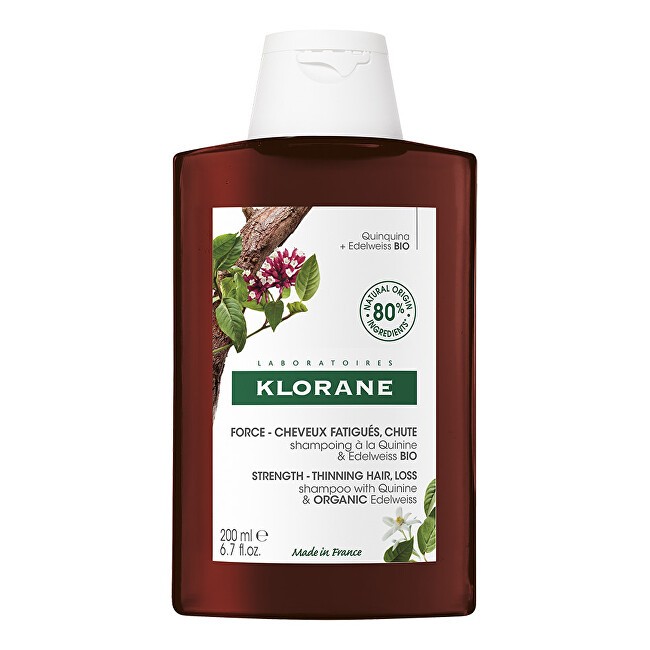 Klorane A LA QUININA Y EDELWEISS BIO champ para cada cabello 200 ml Unisex