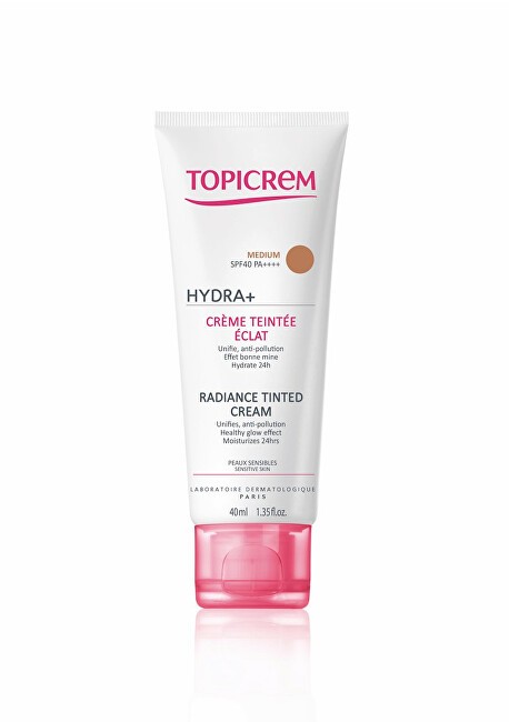 Topicrem Crema idratante tonificante per la pelle SPF 50 Radiance Tinted Cream 40ml - Tonalità: Claire - Chiara donna