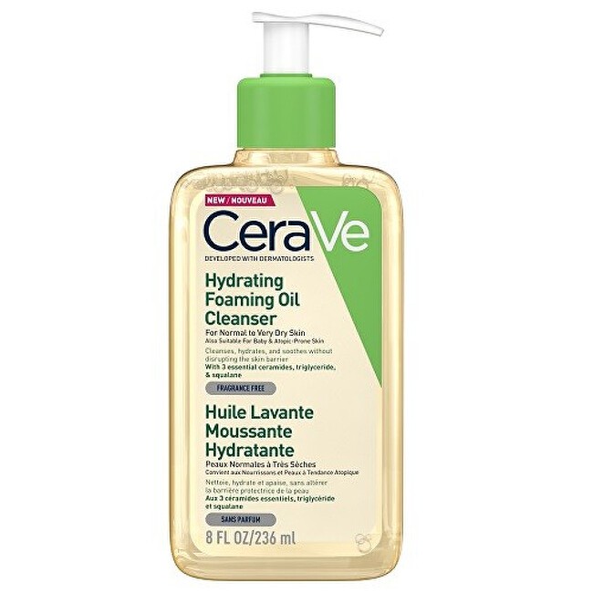 CeraVe Hydrating Foaming Oil Cleanser unisex 473ml For Normal To Very Dry Skin-Fragrance Free