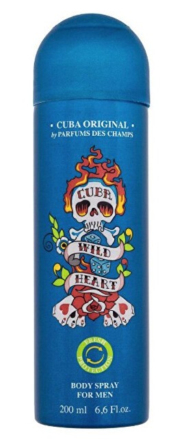 Cuba Wildheart Deodorant VAPO 200 ml uomo