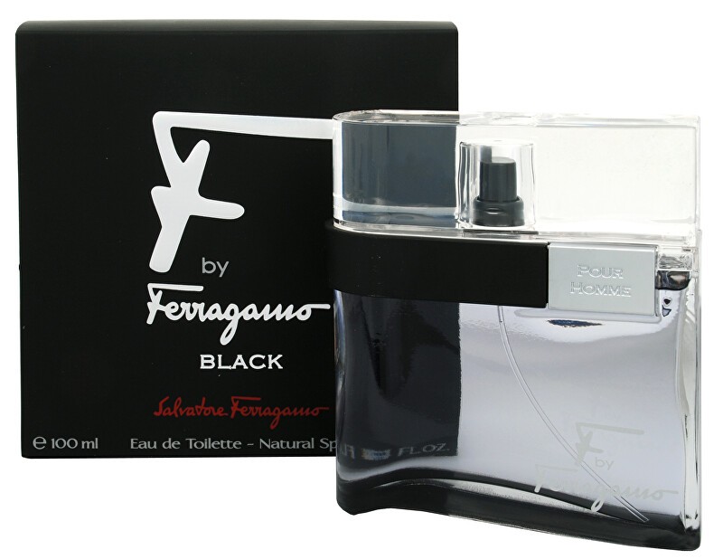 Salvatore Ferragamo F by Ferragamo Black Eau De Toilette 100 ml uomo