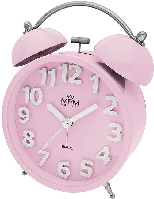 MPM Quality Sveglia analogica in metallo MPM Happy Morning - rosa C01.4056.23 donna