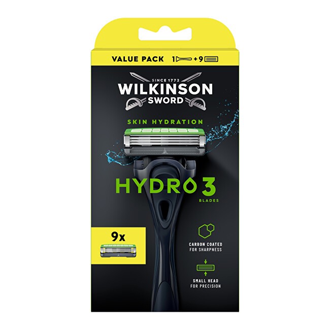 Wilkinson Rasoio elettrico Sword Hydro 3 + inserti 9 pezzi