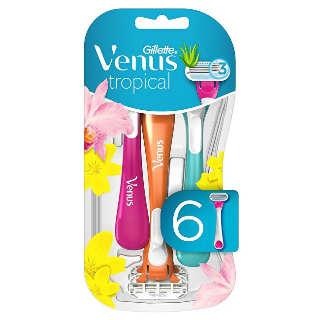 Gillette Venus Tropical (6 pcs) - Disposable razors donna