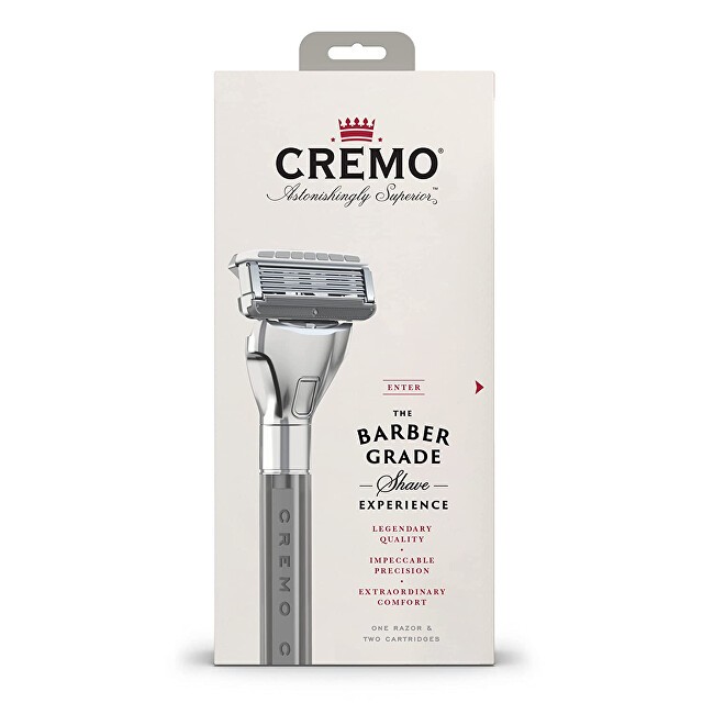 Cremo Rasoio da barbiere + 2 testine di ricambio uomo