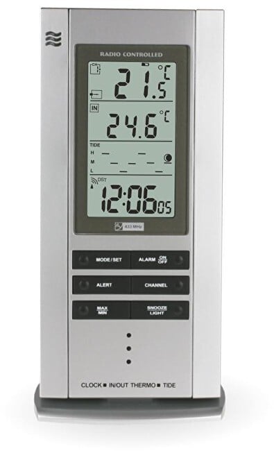 MPM Quality Sveglia radiocontrollata con termometro C02.2759.70.RC unisex