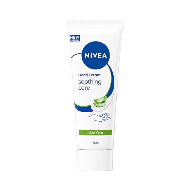 Nivea Crema mani lenitiva con aloe vera e jojoba. Trattamento rinfrescante crema mani 75 ml donna