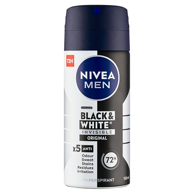 Nivea Spray antitraspirante per uomo Invisible For Black & White Antitraspirante 100ml uomo
