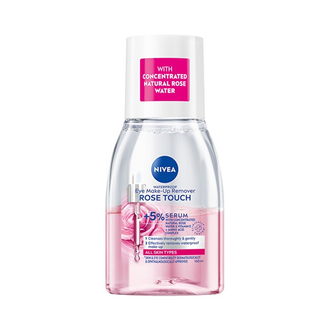Nivea Rose Touch Struccante occhi waterproof 100 ml donna