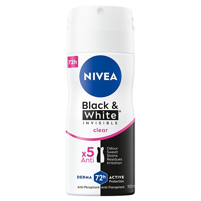Nivea Deodorante antitraspirante trasparente invisibile Black & White 100ml