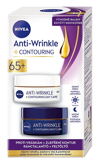 Nivea Cofanetto regalo per migliorare i contorni della pelle matura 65+ Antirughe donna