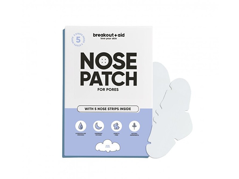 Breakout+aid Cleansing patches for enlarged pores on the nose (5 pcs) donna