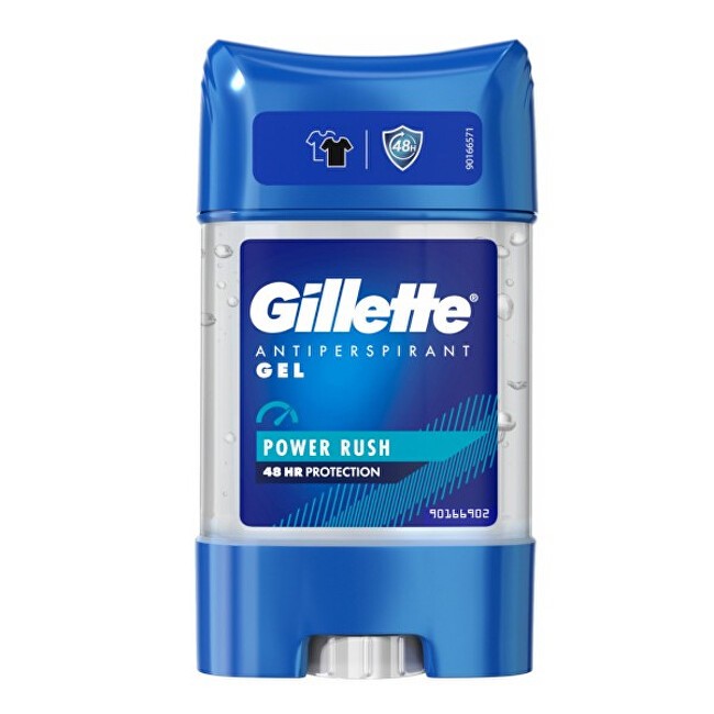 Gillette Gel antitraspirante Power Rush per uomo 70 ml uomo