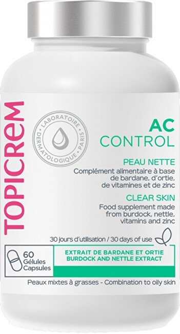 Topicrem AC Control Clear Skin - Dietary supplement for problematic acne-prone skin (60 pcs) donna