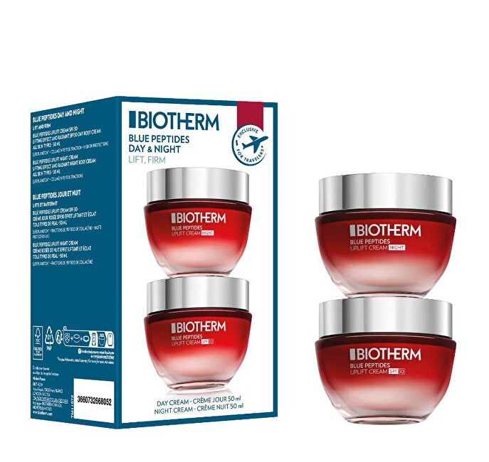 Biotherm Set regalo per la cura del viso ai peptidi blu donna